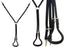 Horse Amish Western Working Tack Black Leather Double Strap Crupper 975BK7000