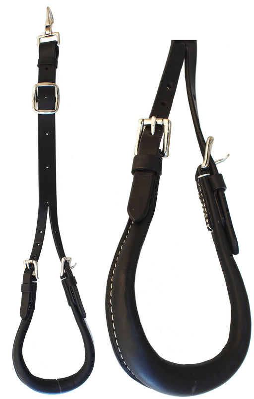 Horse Amish Western Working Tack Black Leather Single Strap Crupper 975BK7005