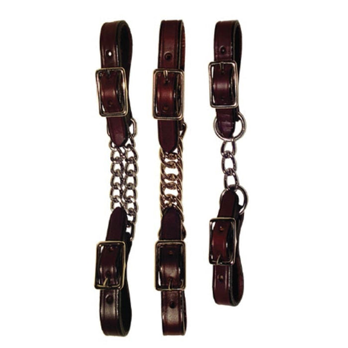 Horse Challenger Made In USA Latigo Leather Curb Chain 975DI415