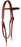 Horse Western Challenger USA Hermann Oak Leather Headstall with Snap Ends 975H101