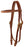 Horse Western Amish USA Hermann Oak Leather Headstall with Buckle Ends 975H102