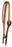 Horse Tan Leather Adjustable Split Ear Headstall w/ Tie Ends 975H365