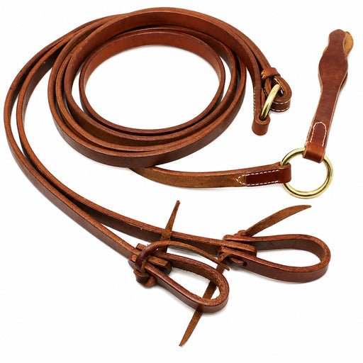 Horse Tack Hermann Oak Leather Flat Romel Rein Reins 975H555