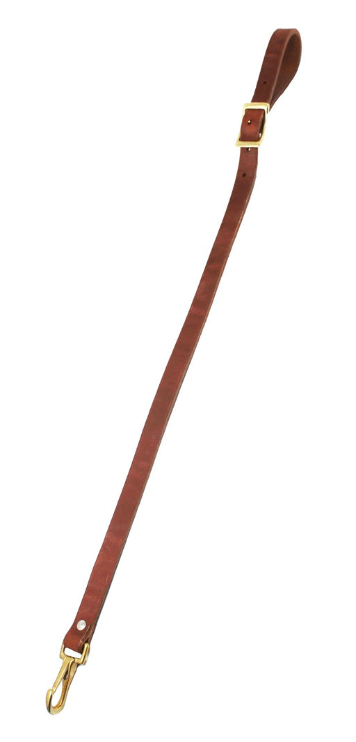 Horse Challenger Horse Western Harness Leather Back Cinch Connector Strap w/ Brass Snap 975H6013