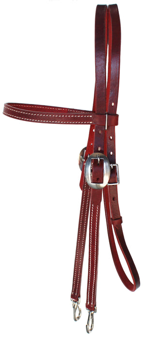 Horse Western Working Latigo Leather Quick Change Bridle Browband Headstall 975L101