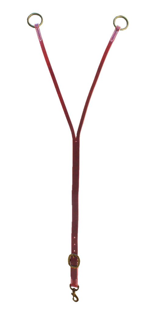 Horse Challenger Western Latigo Leather Training Fork Girth Attachment Brass Hardware 975L810