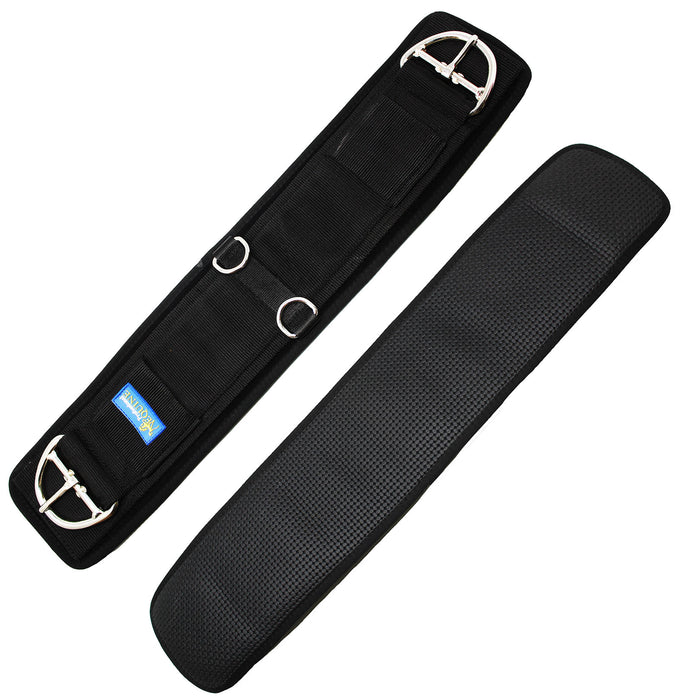 5" wide Horse Western Riding Girth Cinch Neoprene Non-Slip Tack Black 9765