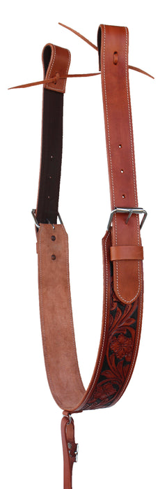 Horse Western Carved Leather Rear Flank Back Cinch Girth Saddle Billets 9774-80