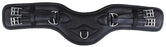 Horse English Black Padded Leather Comfort Contoured Dressage Girth 97MI02BK