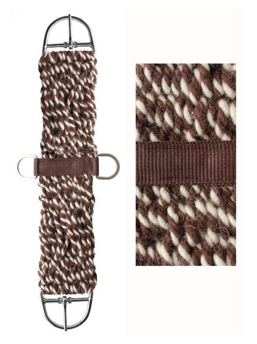 Horse Western Tack Two-Toned Mohair Wool Breathable Saddle Girth Cinch 97RT03