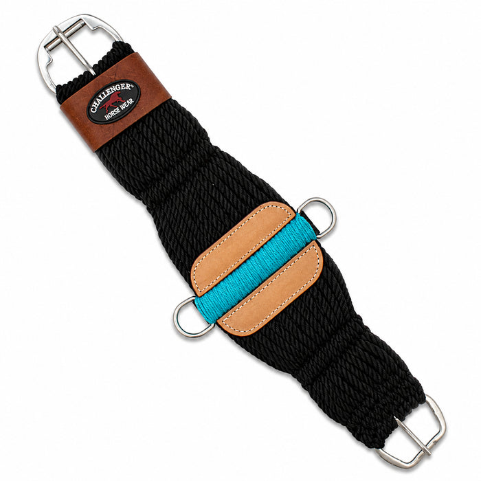 Western 27-Strand Double Weave Black Mohair Roper Cinch 97RT08