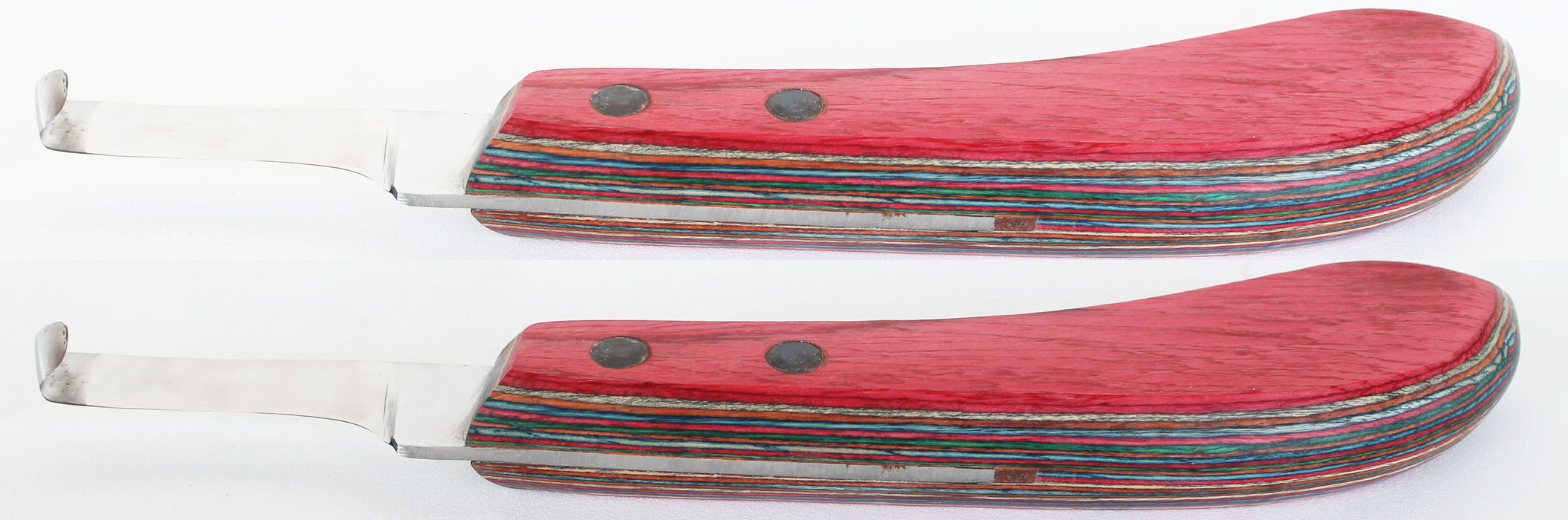 set of 2 Horse SS Wooden Handle Farrier Right Handed Grooming Hoof 984101