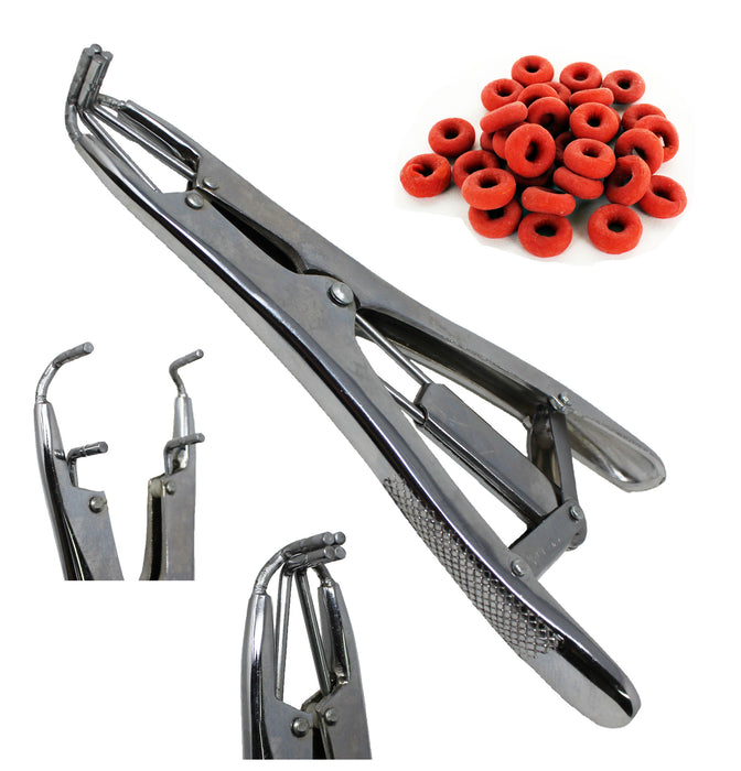 Animal Livestock Cattle SS  Tail Dock +100 Bands 98116