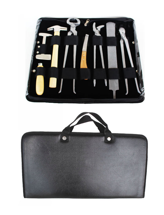 8 Piece Horse Equine Farrier Hoof Grooming Shoe Care Tool Kit w/ Carry Bag 98448