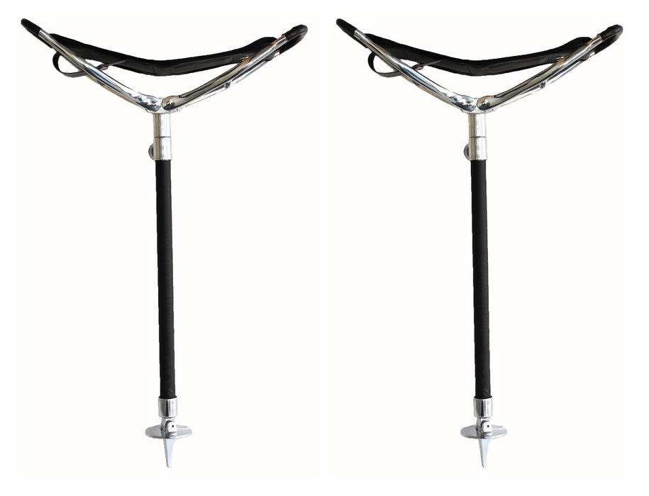 Horse Farrier Tool Lot of 2 Golf Spectator Adjustable Folding Outdoor Seat Stick Chair 98471Lot2