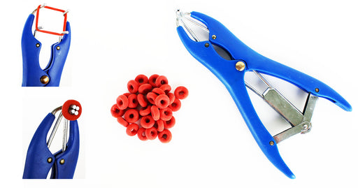 Animal Livestock Cattle Bander Tail Dock +100 Bands 98491