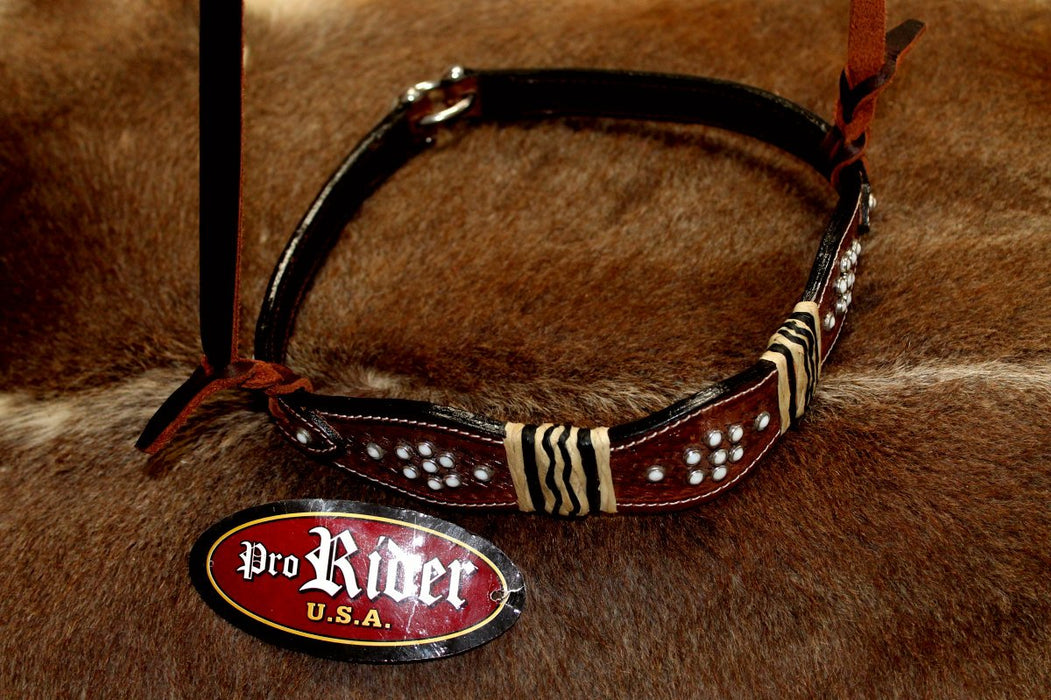 Horse Show Bridle Western Leather Barrel Racing Tack Rodeo NOSEBAND  99140