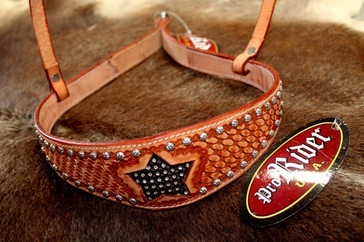 Horse Show Bridle Western Leather Barrel Racing Tack Rodeo NOSEBAND  99157