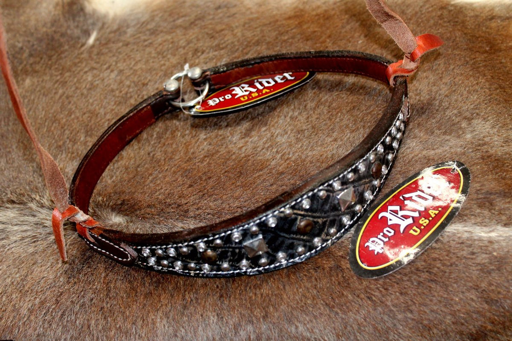 Horse Show Bridle Western Leather Barrel Racing Tack Rodeo NOSEBAND  99189