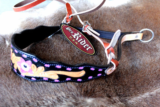 Horse Bridle Western Barrel Racing Tack Rodeo NOSEBAND Pink 99206