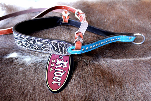Horse Bridle Western Barrel Racing Tack Rodeo NOSEBAND Turquosie 99218