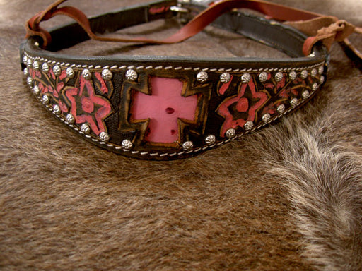 Horse Western Leather Barrel Racing Tack Rodeo Noseband  9999