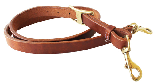 Horse Bridle NOSEBAND Western  Leather Tiedown Brass 99RT-Tiedown