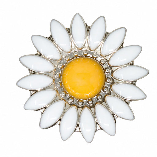 1-1/4" Set of 4 Yellow Flower Western Tack Belt Bag Jewelry Decorative Conchos CO367