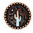 Set of 4 Screw Back Cactus Conchos Western Saddle Bridle Tack Bags 1-1/4" Co598