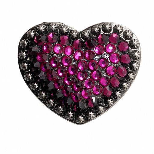 4 Western Conchos Rhinestone Horse Saddle Heart Bling Tack Pink Purple CO101