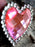4 Conchos Rhinestone Horse Saddle Bridle Tack Bling Western Heart Pink CO116