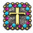 Set of 4 Conchos Rhinestone Horse Saddle Western Bridle Berry Cross CO140