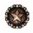1-1/4" Set of 4 Copper Star Engraved Tack Belt Bag Jewelry Decorative Conchos CO171