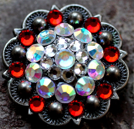 4 Conchos Rhinestone Horse Saddle Western  Berry CO179