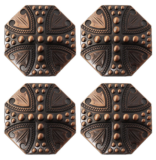 Concho 4 Conchos Copper Cross Horse Saddle Western Bridle  Co202B