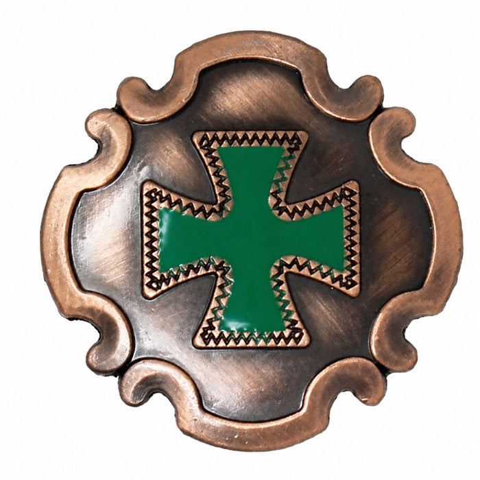 4 Conchos Rhinestone Horse Saddle Western Cross