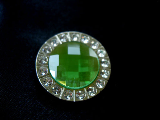 4 Conchos Rhinestone Horse Saddle Western Green Crystal CO21