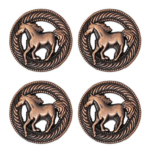 Concho 4 Conchos Rhinestone Horse Saddle Western Bridle  Co245C