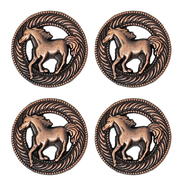 Concho 4 Conchos Rhinestone Horse Saddle Western Bridle  Co245C