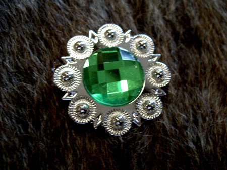 4 Conchos Rhinestone Horse Saddle Western  Berry Green CO27