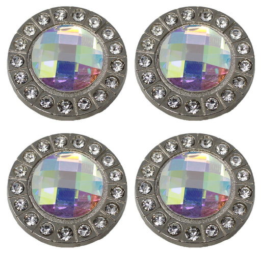 Set of 4 Conchos Western Saddle Tack Clear Co384
