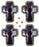 Lot of 4 Conchos Western Rhinestone Horse Saddle Bridle Tack Purple Cross CO395