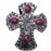 4 Conchos Rhinestone Horse Saddle Western Cross