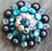 4 Conchos Rhinestone Horse Saddle Western  Berry Turquoise CO404