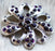 4 Conchos Rhinestone Horse Saddle Western Bridle Purple Bling Co412