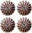 Set of 4 Conchos Western Saddle Tack Pink Parachute Co534