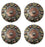 Set of 4 Conchos Western Saddle Tack Copper Flower Co543
