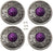 4 Screw Back Conchos Western Saddle Bridle Tack 1-1/4" Conchos Purple Co593