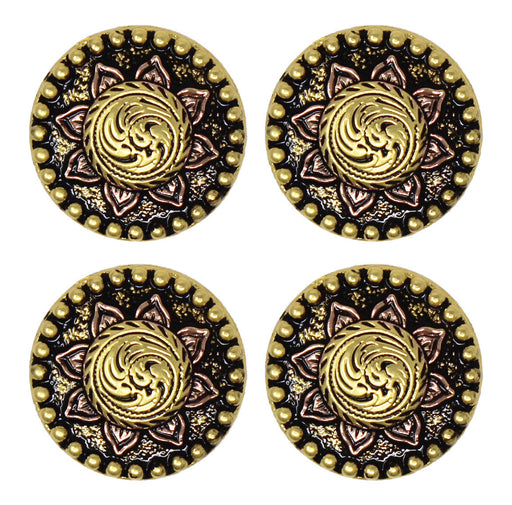 Set of 4 Screw Back Conchos Western Saddle  Co614