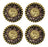 Set of 4 Screw Back Conchos Western Saddle  Co614